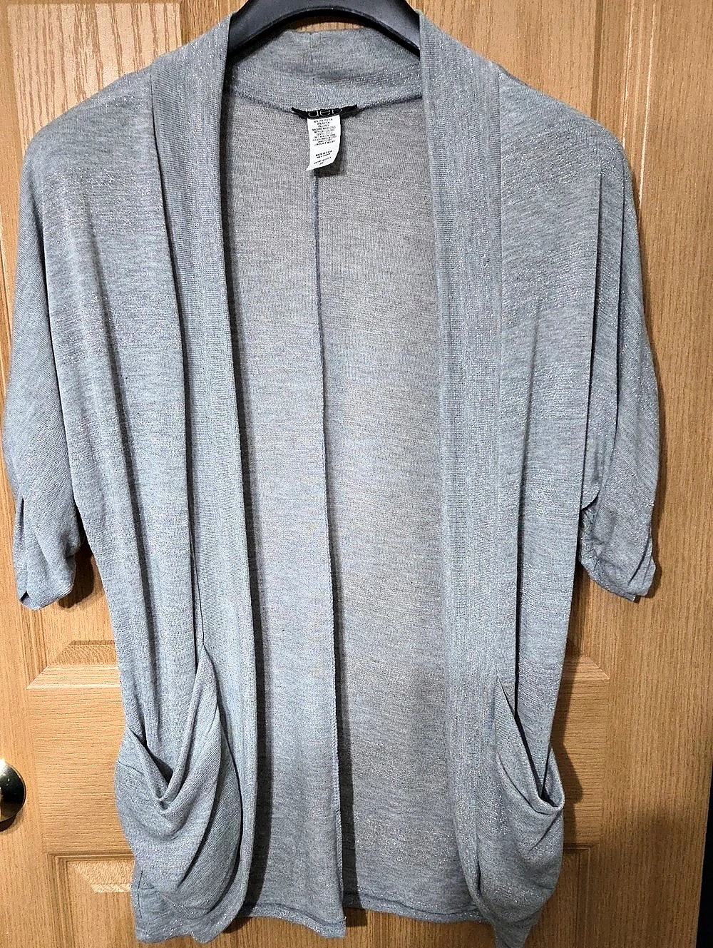 Debi Open Front Cardigan Gray Size 2X Like New